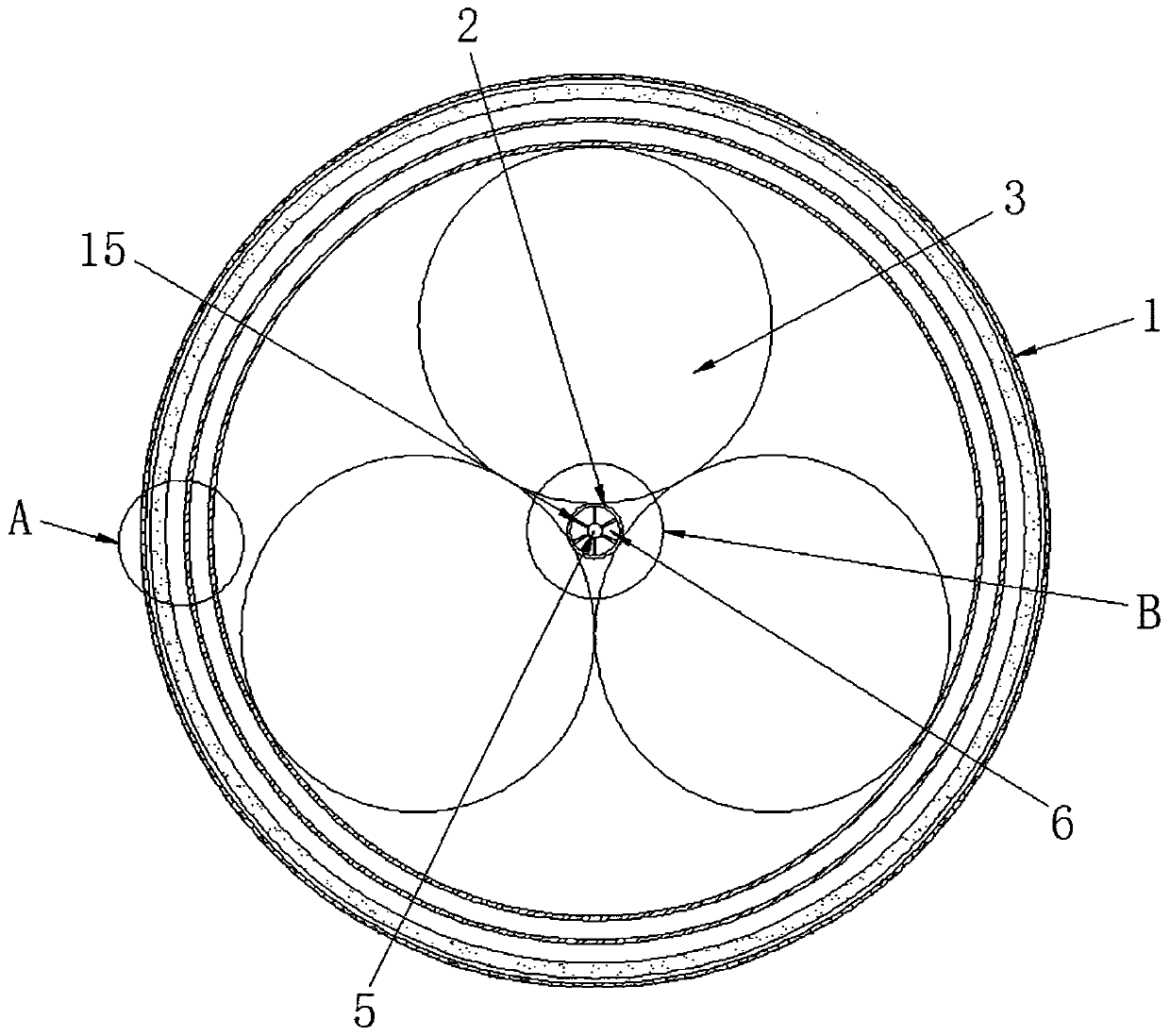 Central-wire-free stranded welding wire