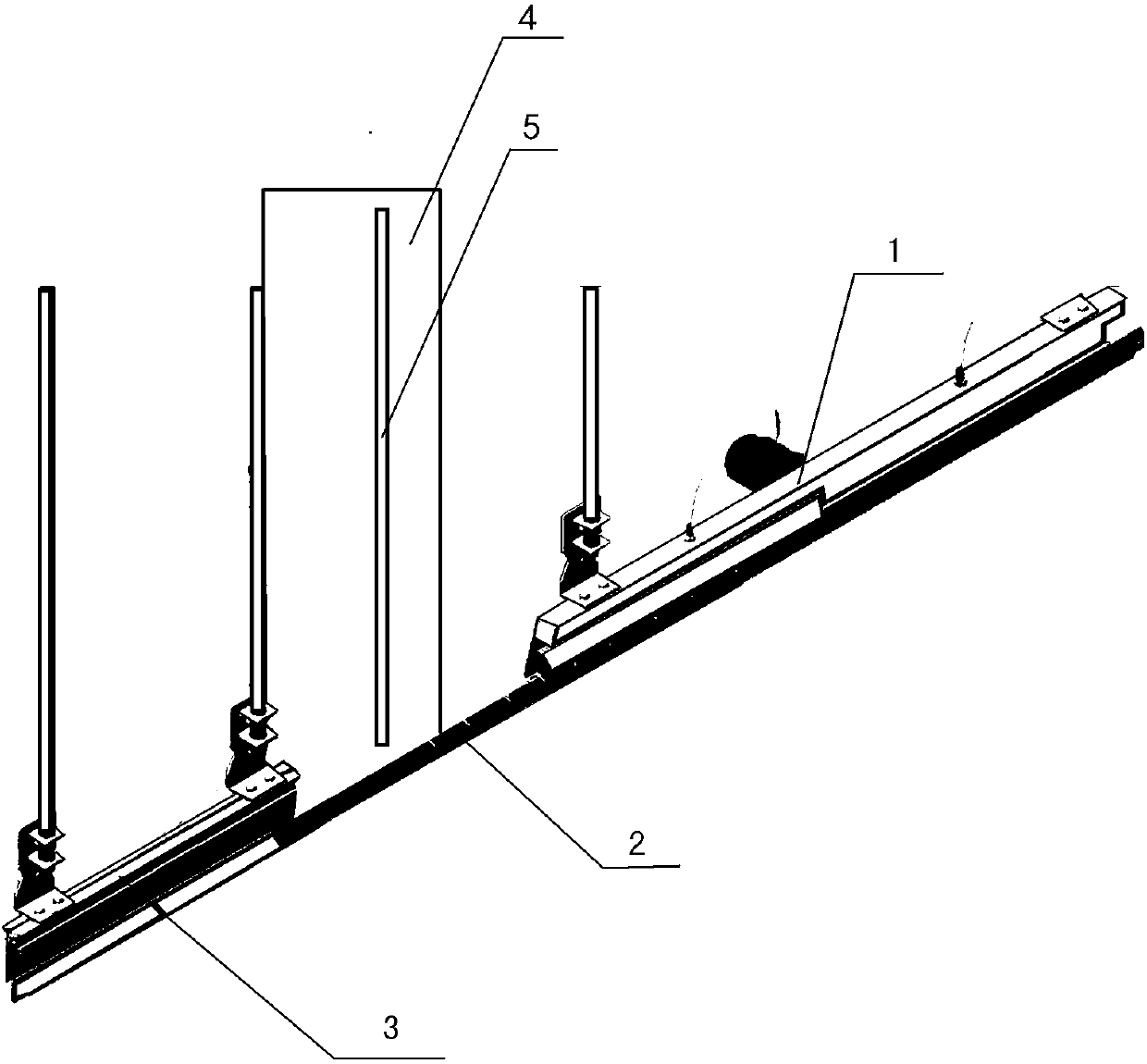 Fire-proof emergency device for transmission line