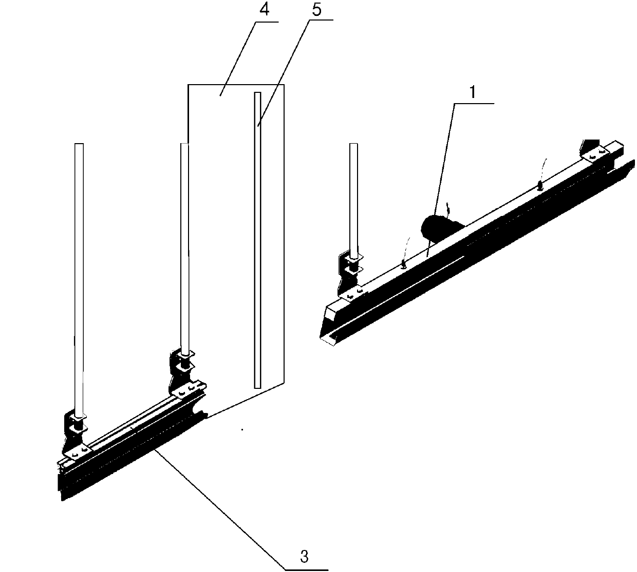 Fire-proof emergency device for transmission line