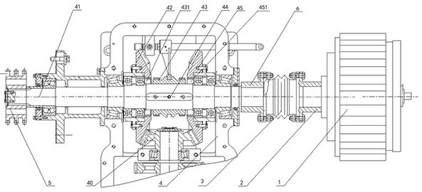 Operation driving device of oil-electricity hybrid power workover rig