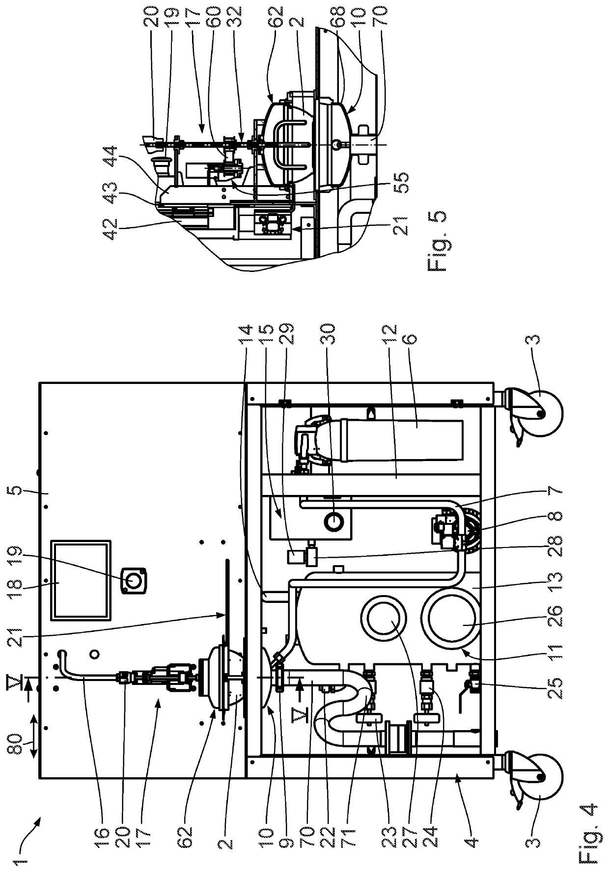 Device and method for processing food items