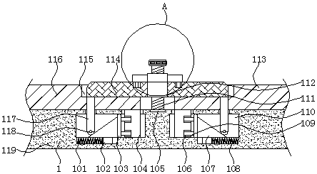 Damping device for bridge widening construction