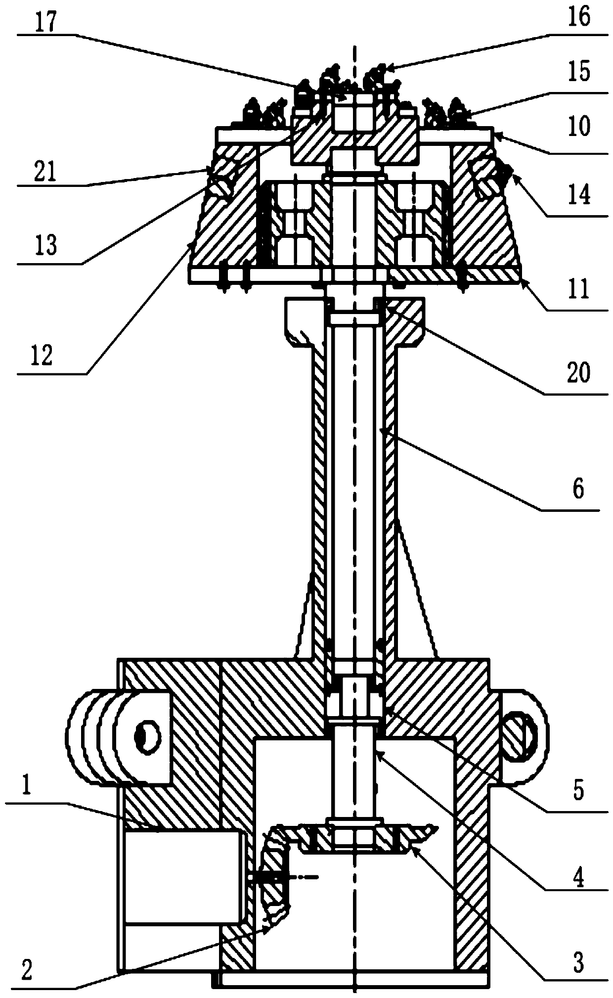 Drilling and milling type tunneling machine cutting experimental mechanism