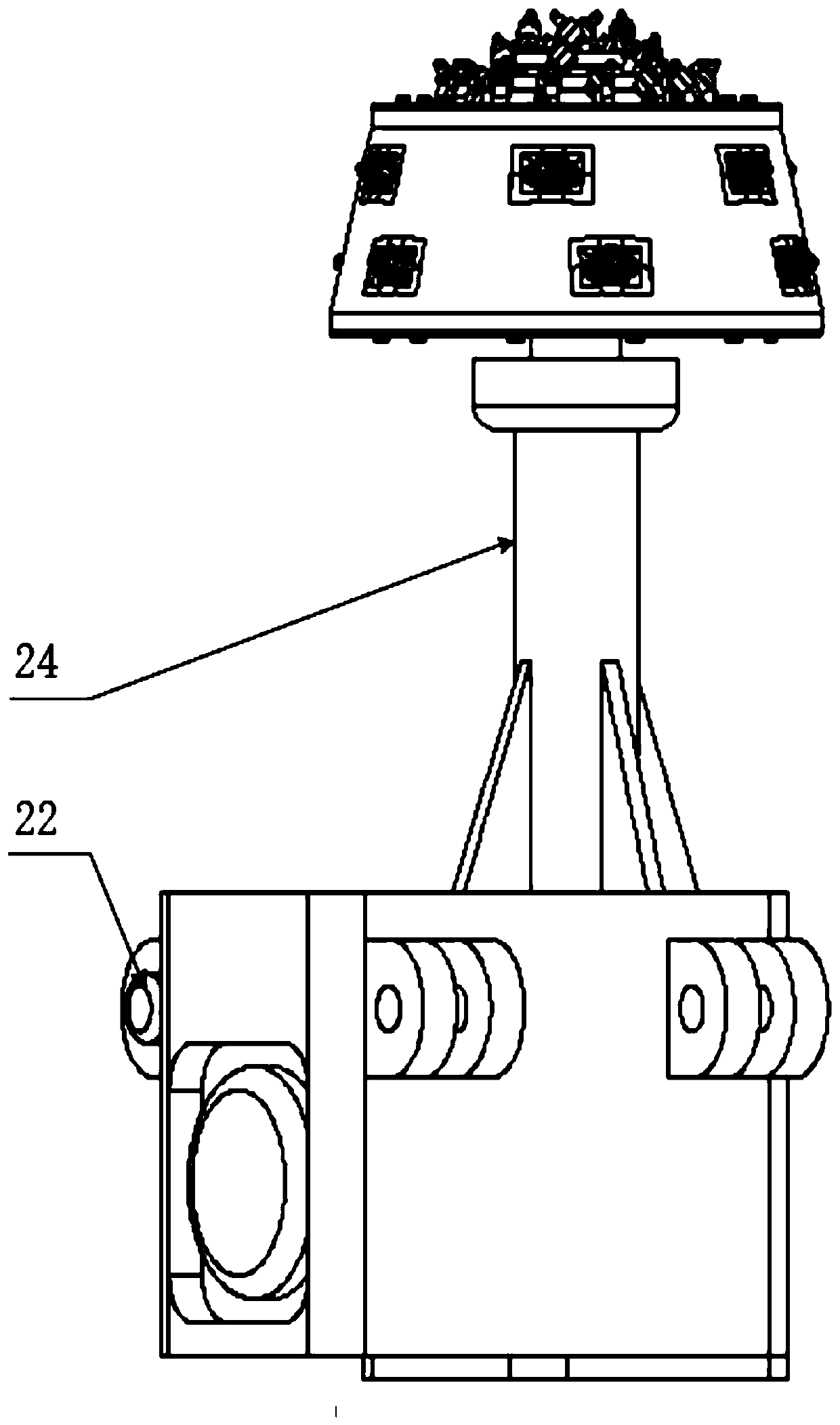 Drilling and milling type tunneling machine cutting experimental mechanism