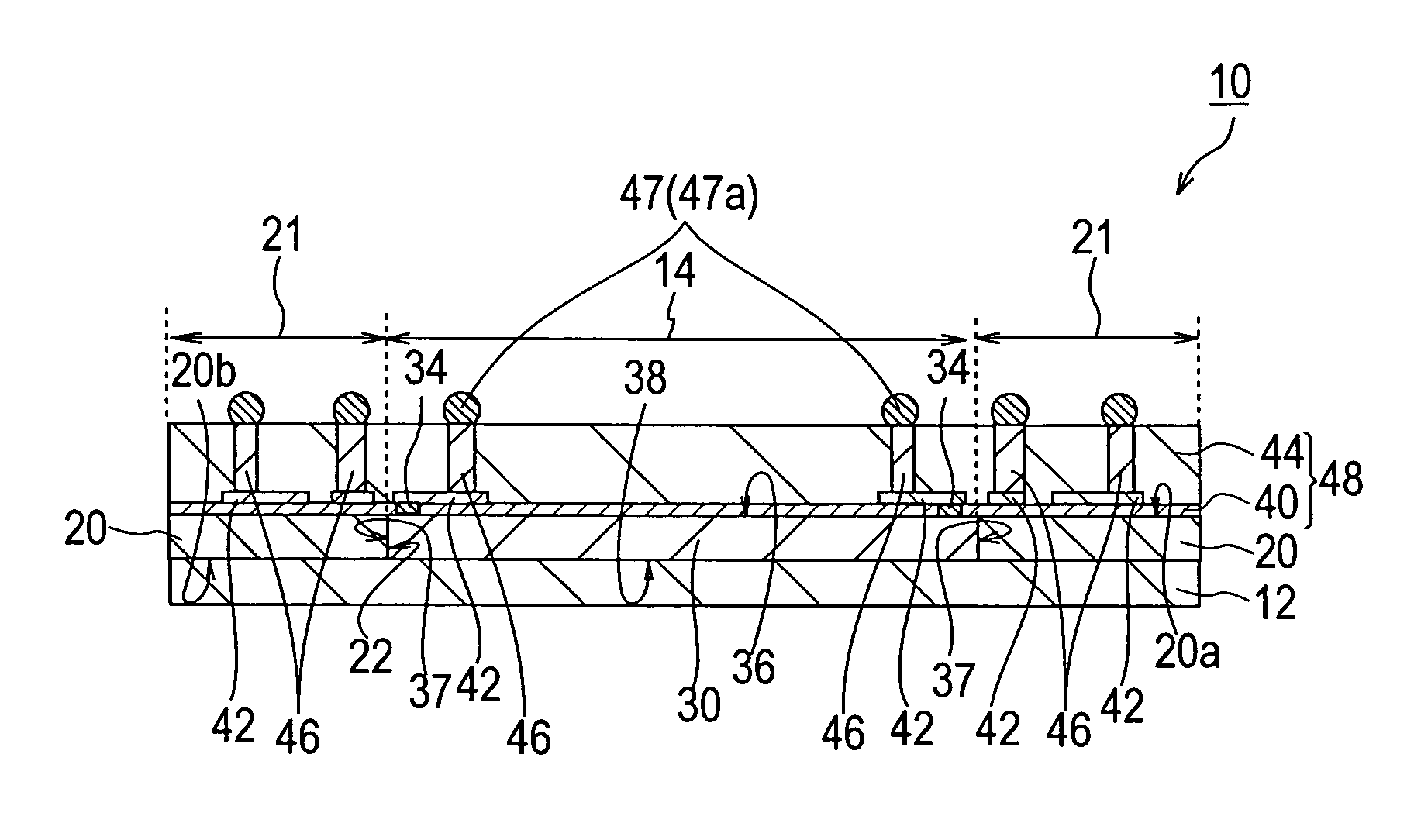 Semiconductor device with improved design freedom of external terminal