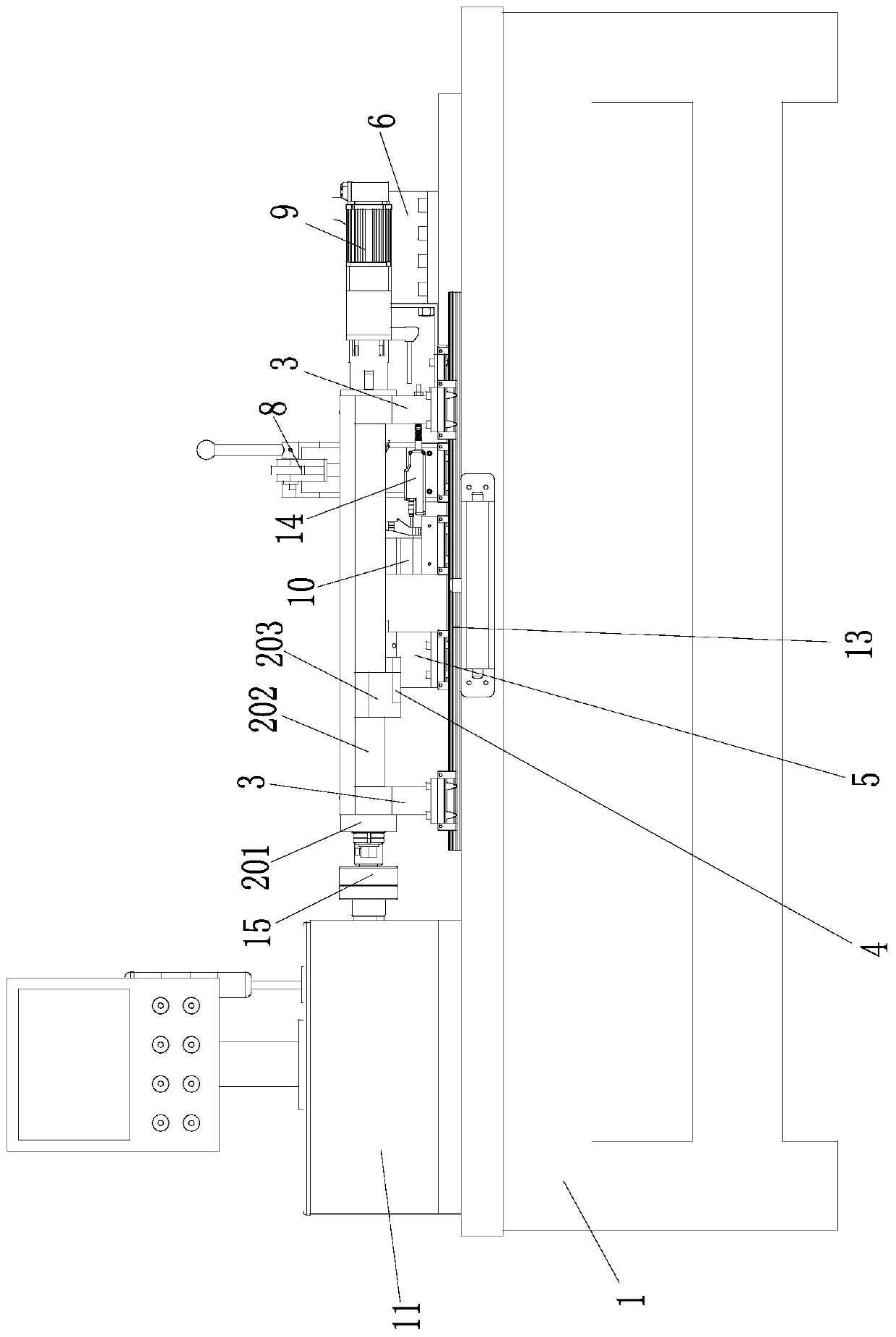 Numerical control press control system and working method thereof