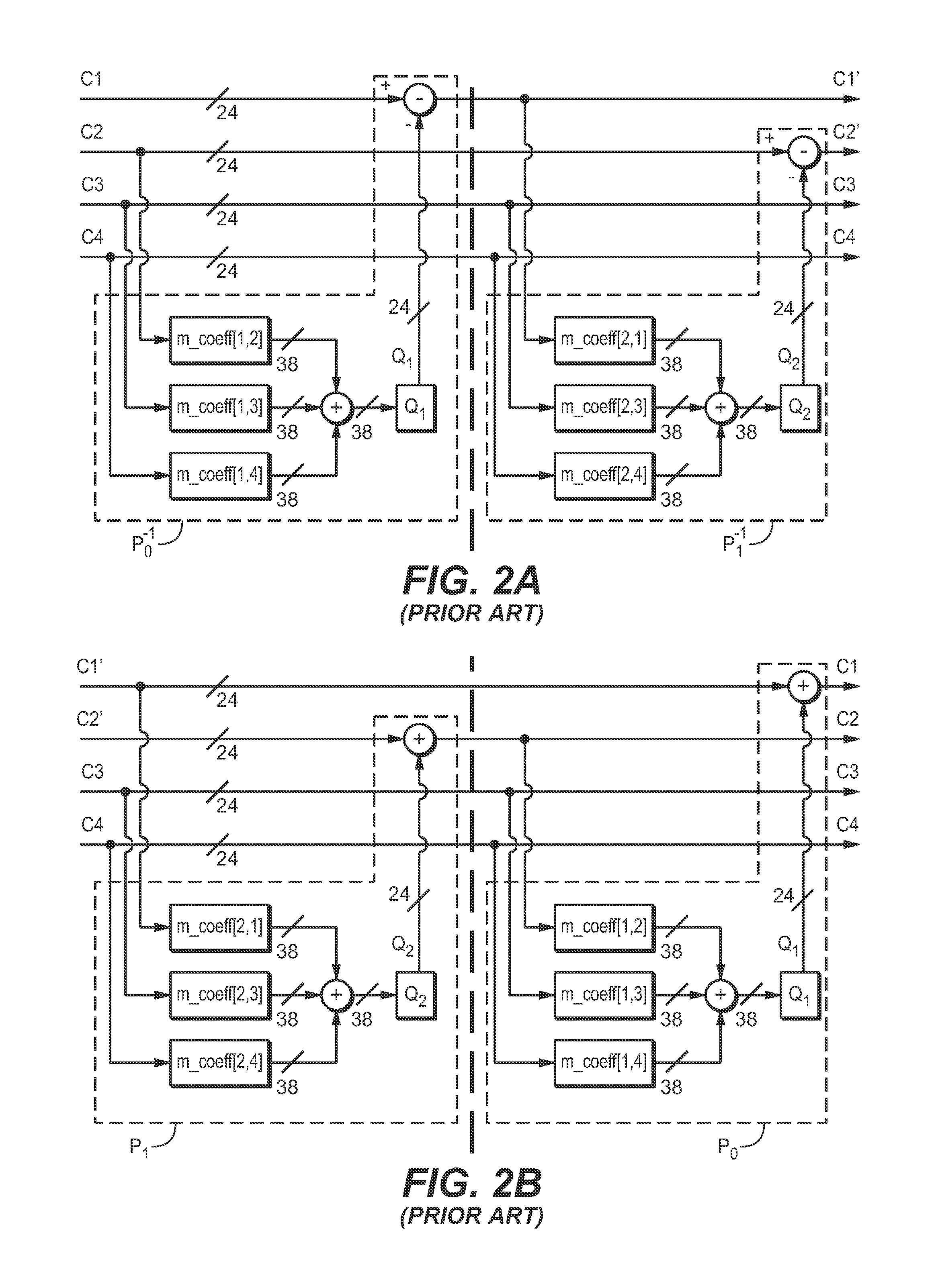 Rendering of multichannel audio using interpolated matrices