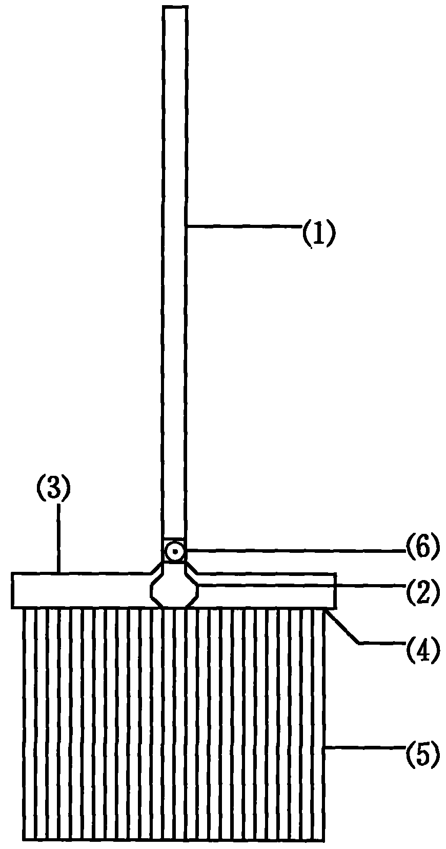 Mop capable of being dried by drying device