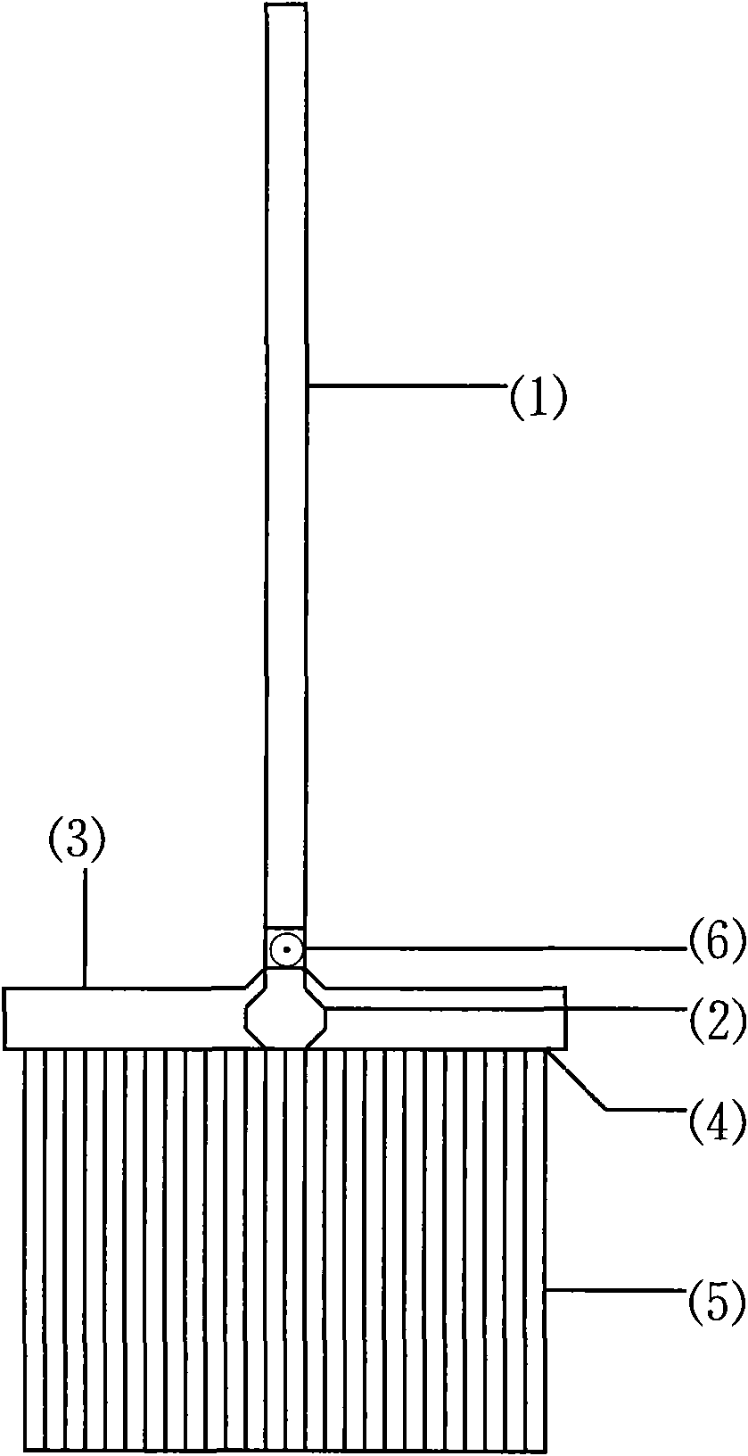 Mop capable of being dried by drying device