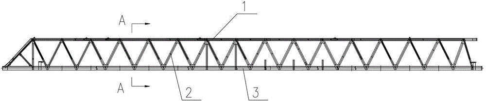 Telescopic truss crossbeam and manufacture method thereof