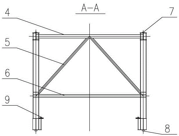 Telescopic truss crossbeam and manufacture method thereof