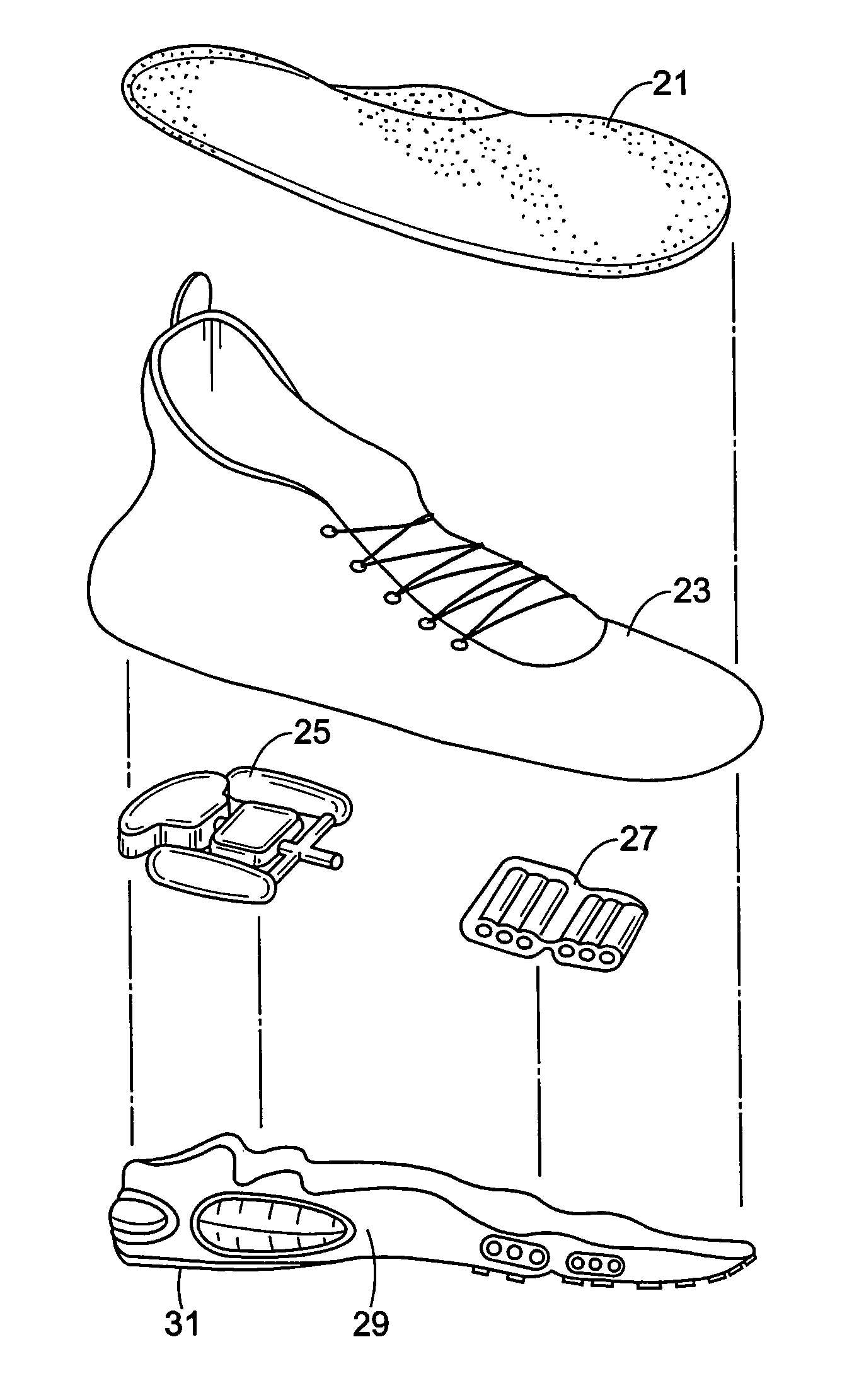 Self-inflating cushion and footwear including same