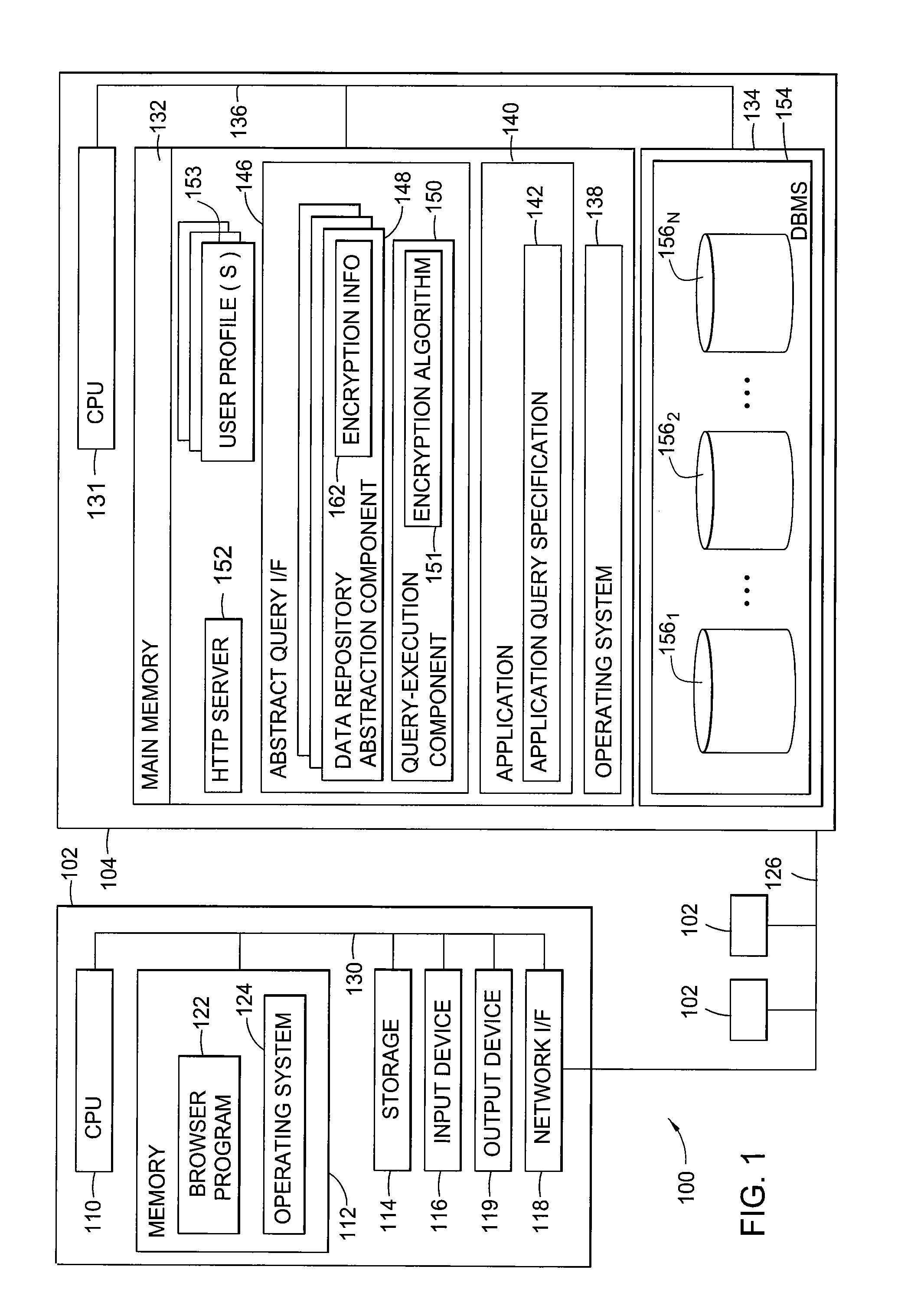 Secure database access through partial encryption