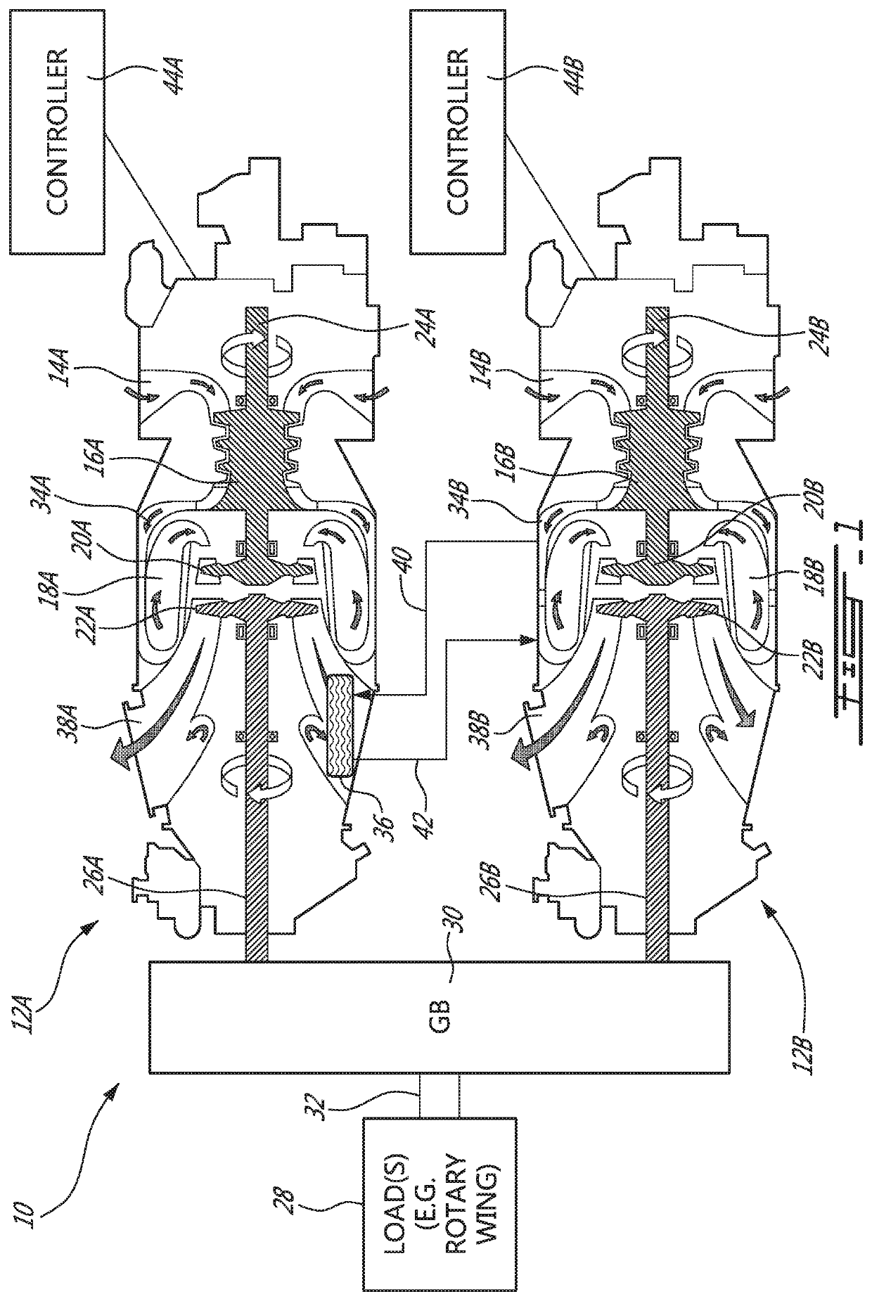 Multi-engine aircraft power plant with heat recuperation