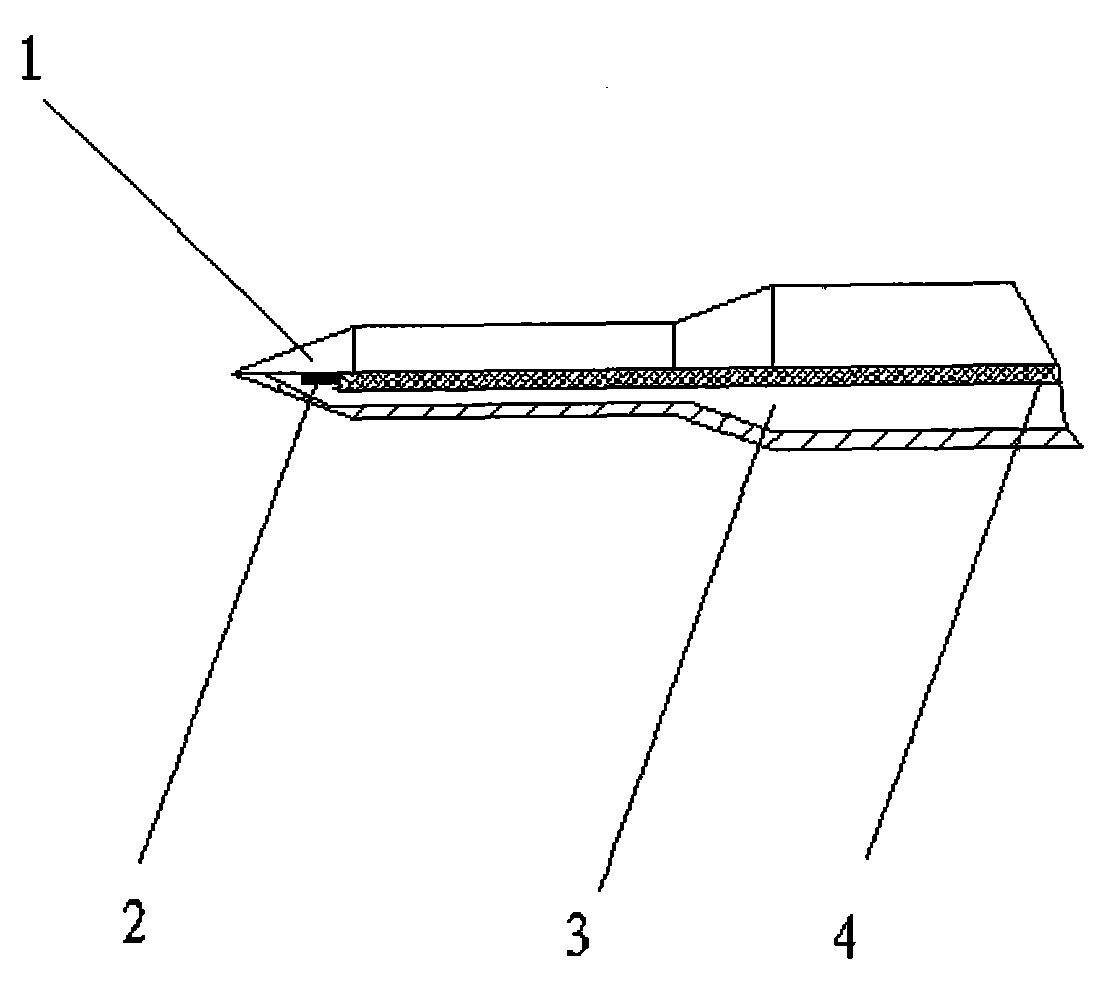 Integrated variable-diameter pin type quick response platinum thermal resistor