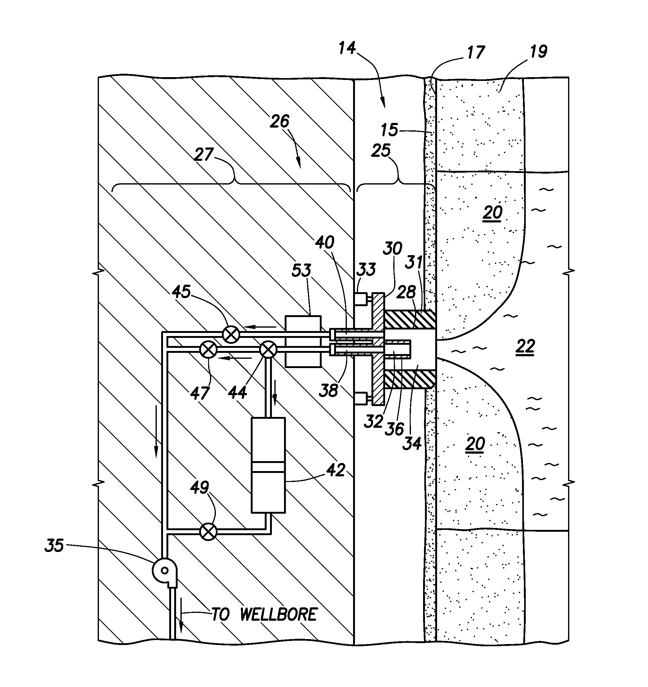 Single pump focused sampling