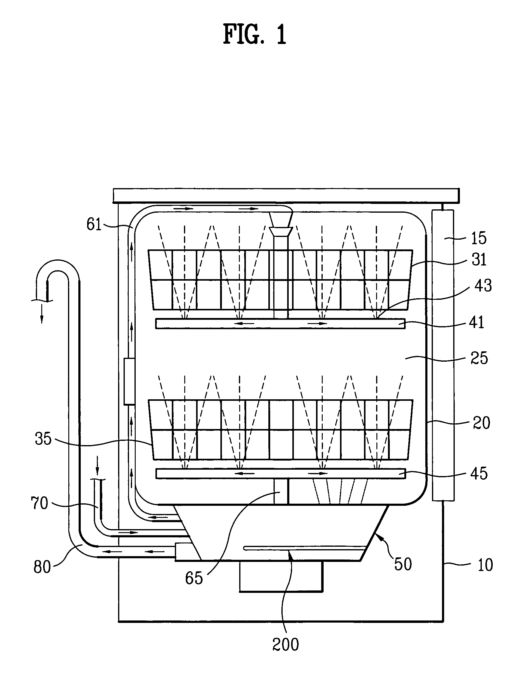 Sump assembly of dishwasher