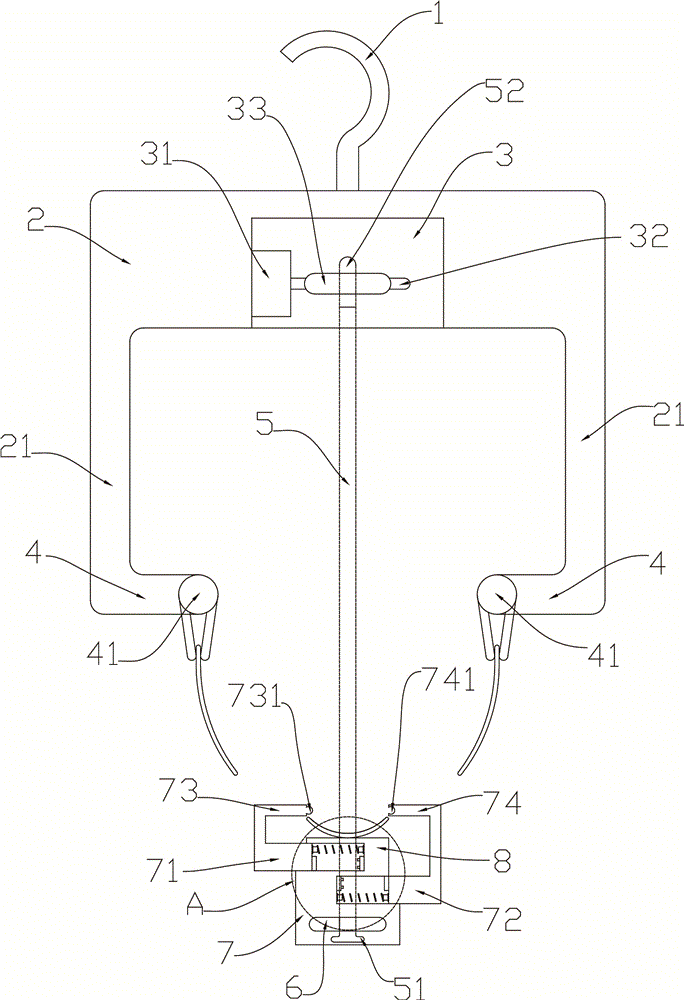 Improved type underpants airing device