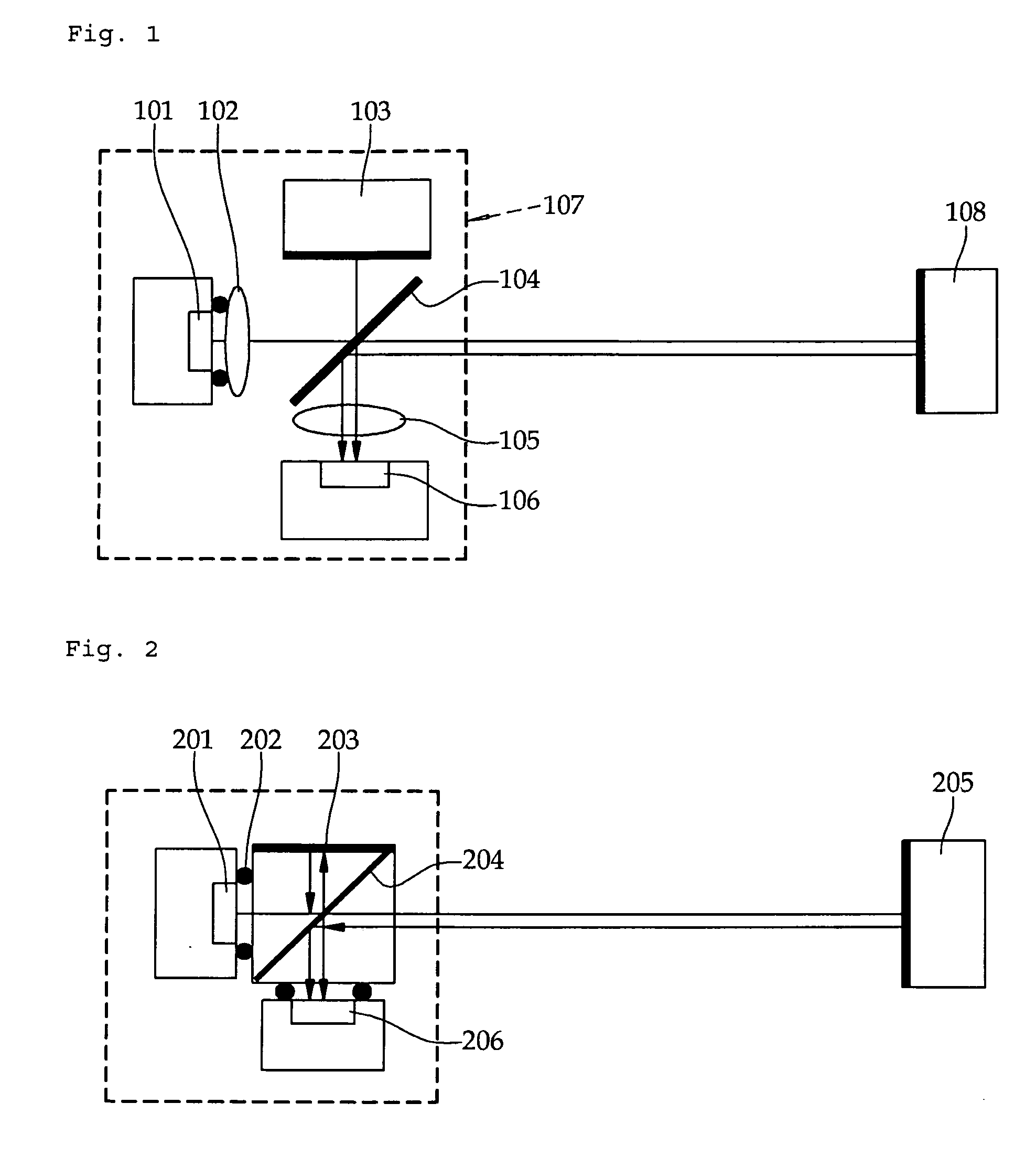 Interferometer using vertical-cavity surface-emitting lasers