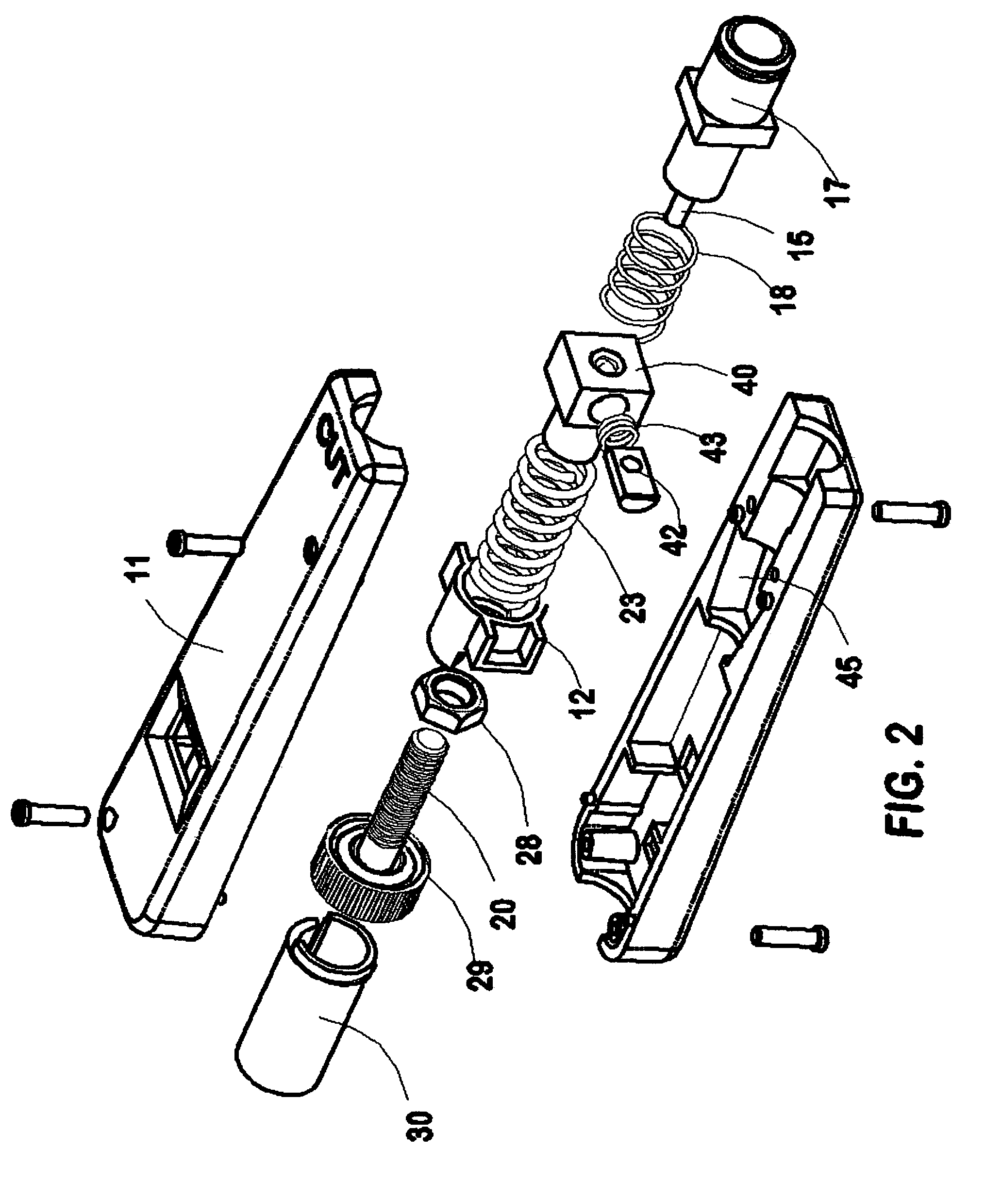 Optical selectable force impact tool