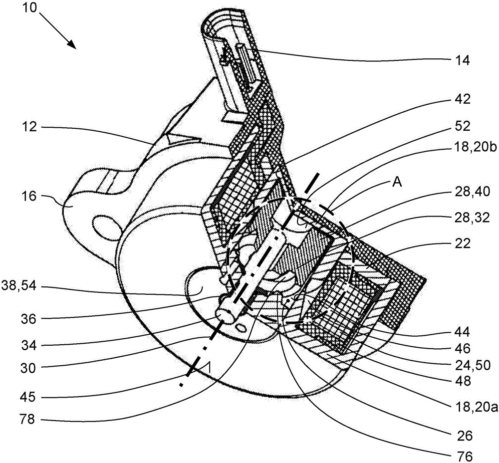 Electromagnetic actuating device