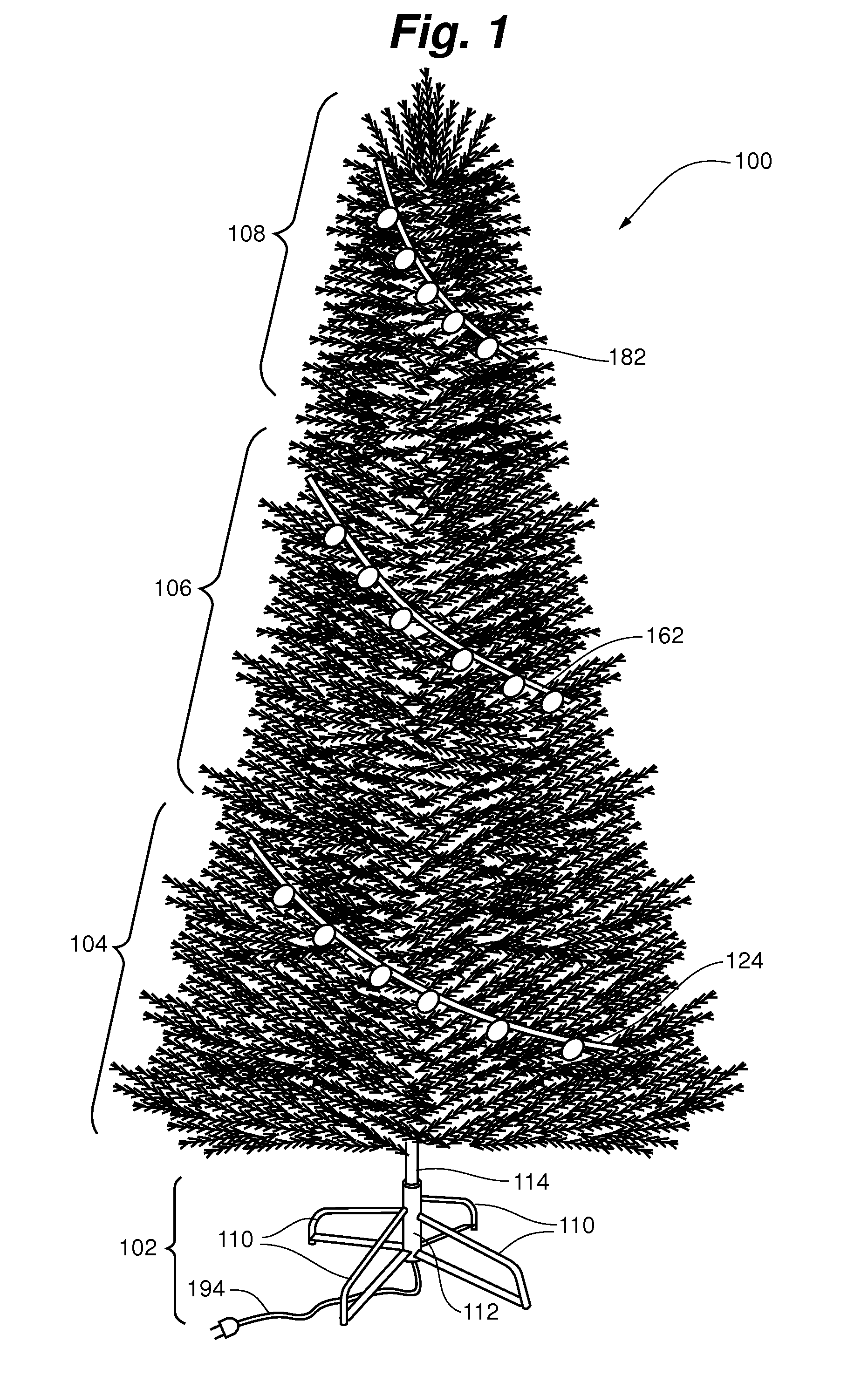 Modular tree with electrical connector