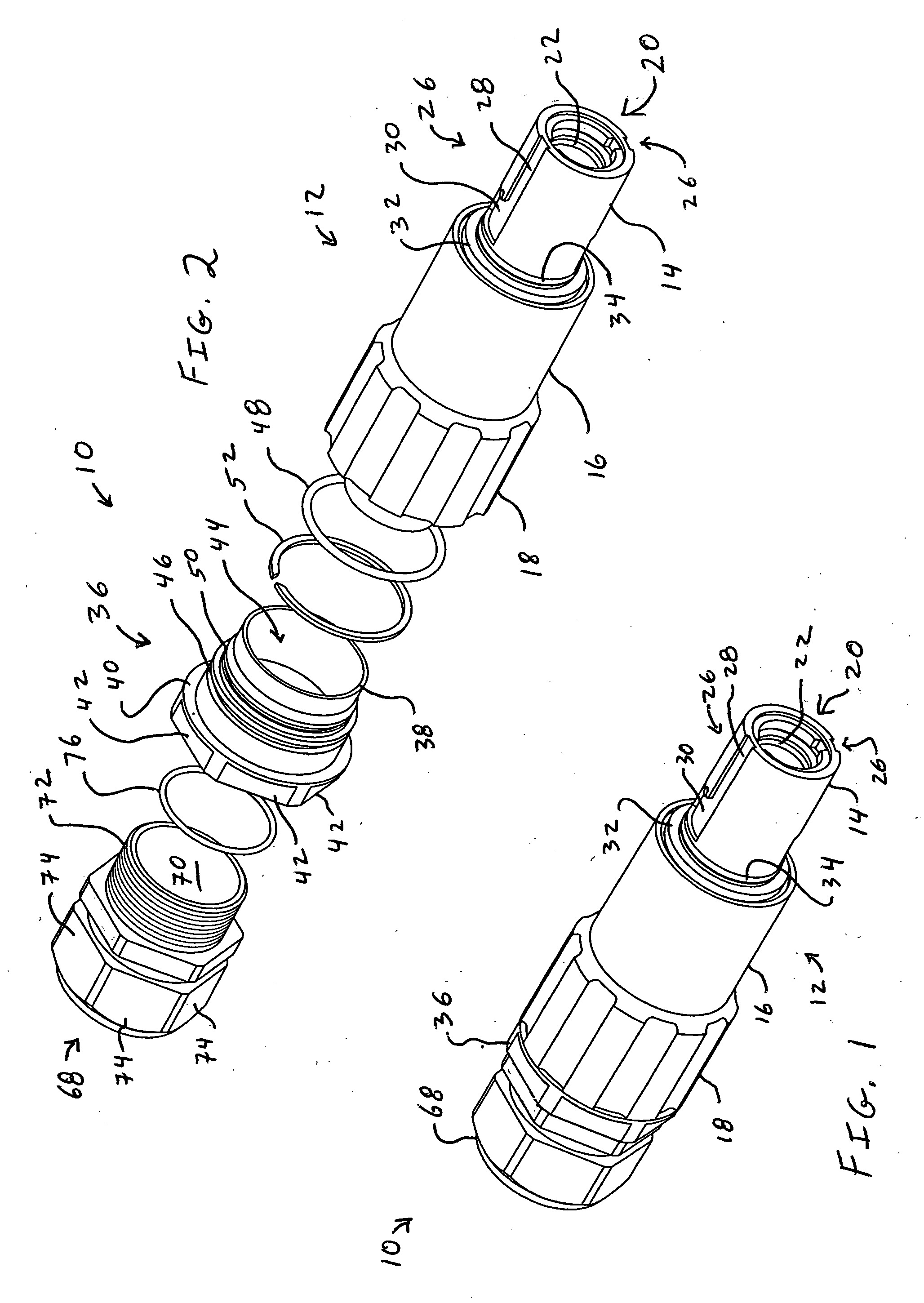 Swivel single pole electrical connectors