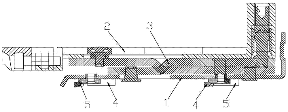 An easily disassembled inward opening and inward door and window hinge with a load-bearing reinforced structure