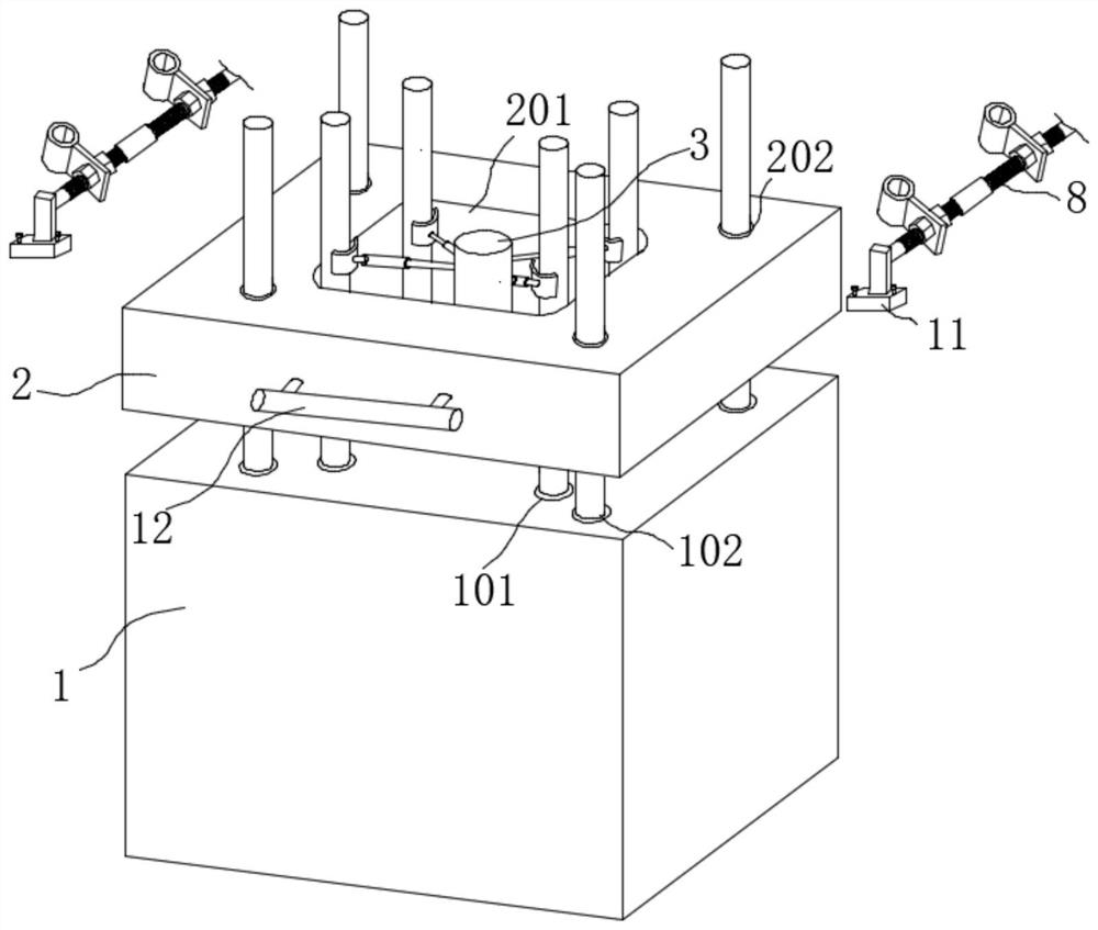 Steel bar positioning structure for building construction