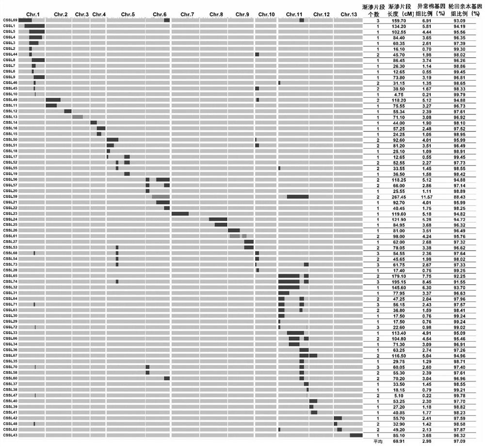 Molecular markers of ssr associated with cotton dwarf and high lint