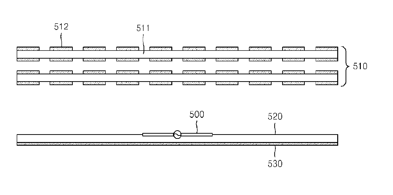 Conductive structure for high gain antenna and antenna