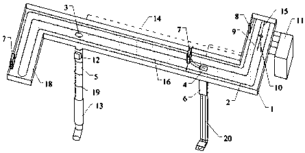 Gutter snow melting electric heat tracing system