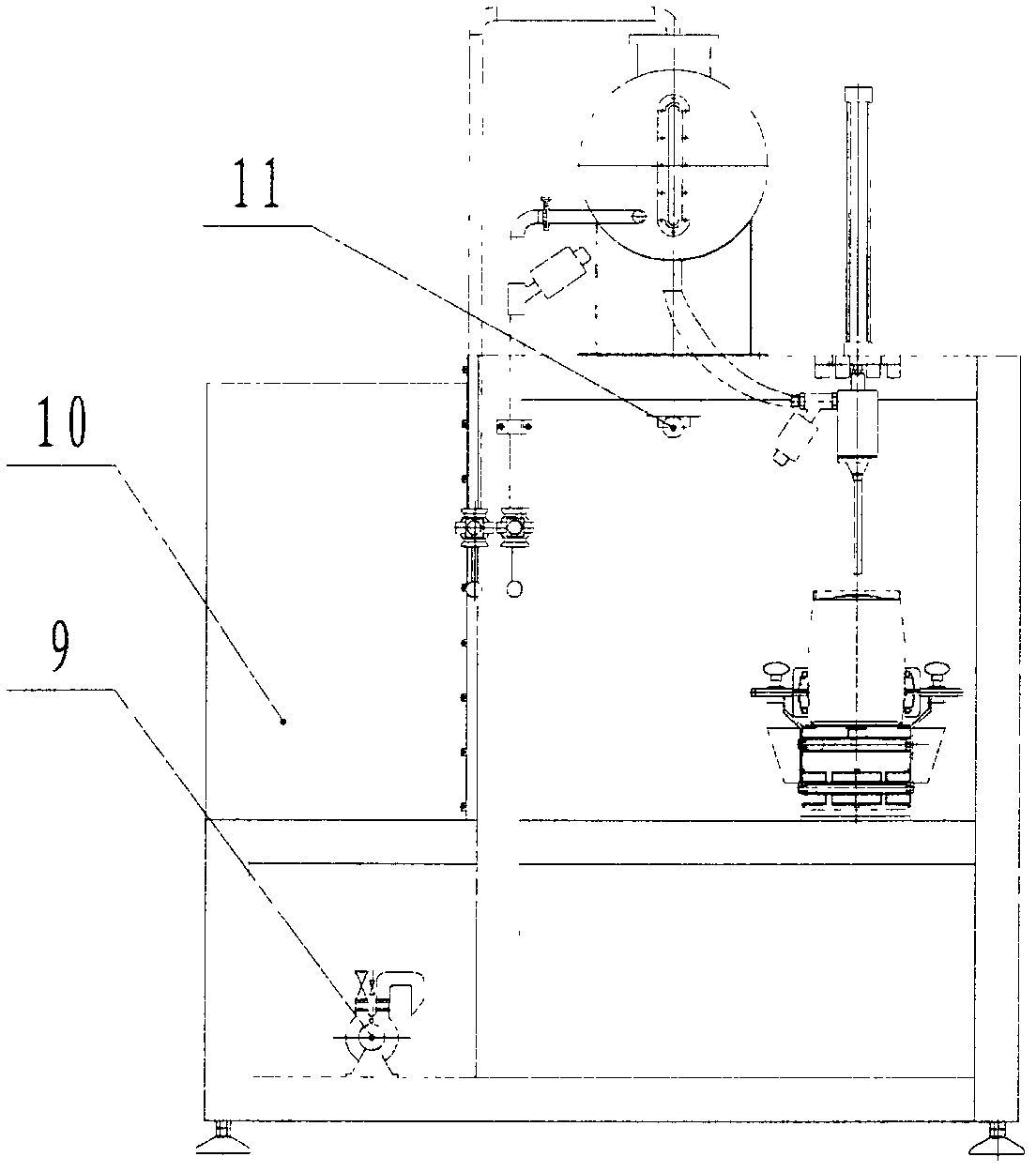 Full-automatic double-cylinder equal difference pressure asepsis filling and sealing machine