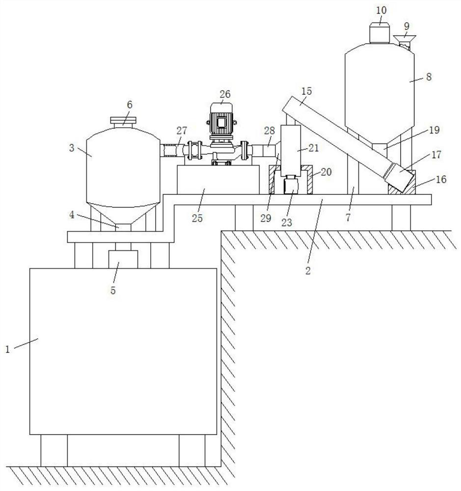 Magnetic ferrite core forming equipment feeding device