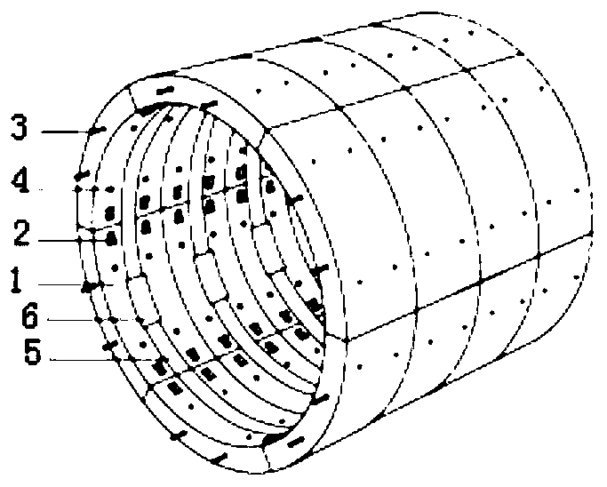 Composite supporting structure, construction system and method