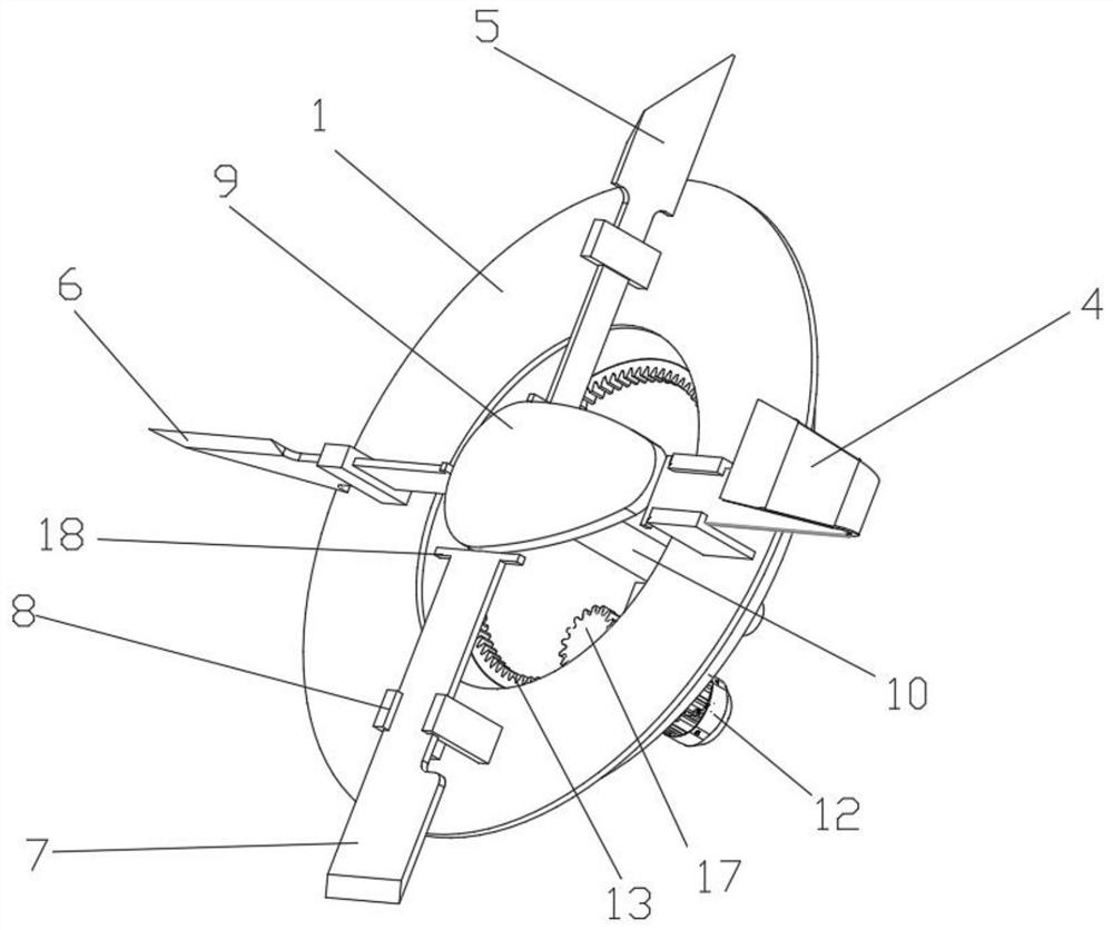 Tool changing device for jujube tree grafting