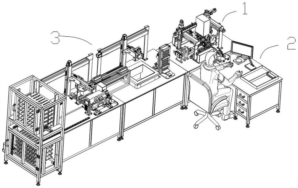 A production line for producing electric ignition head brackets