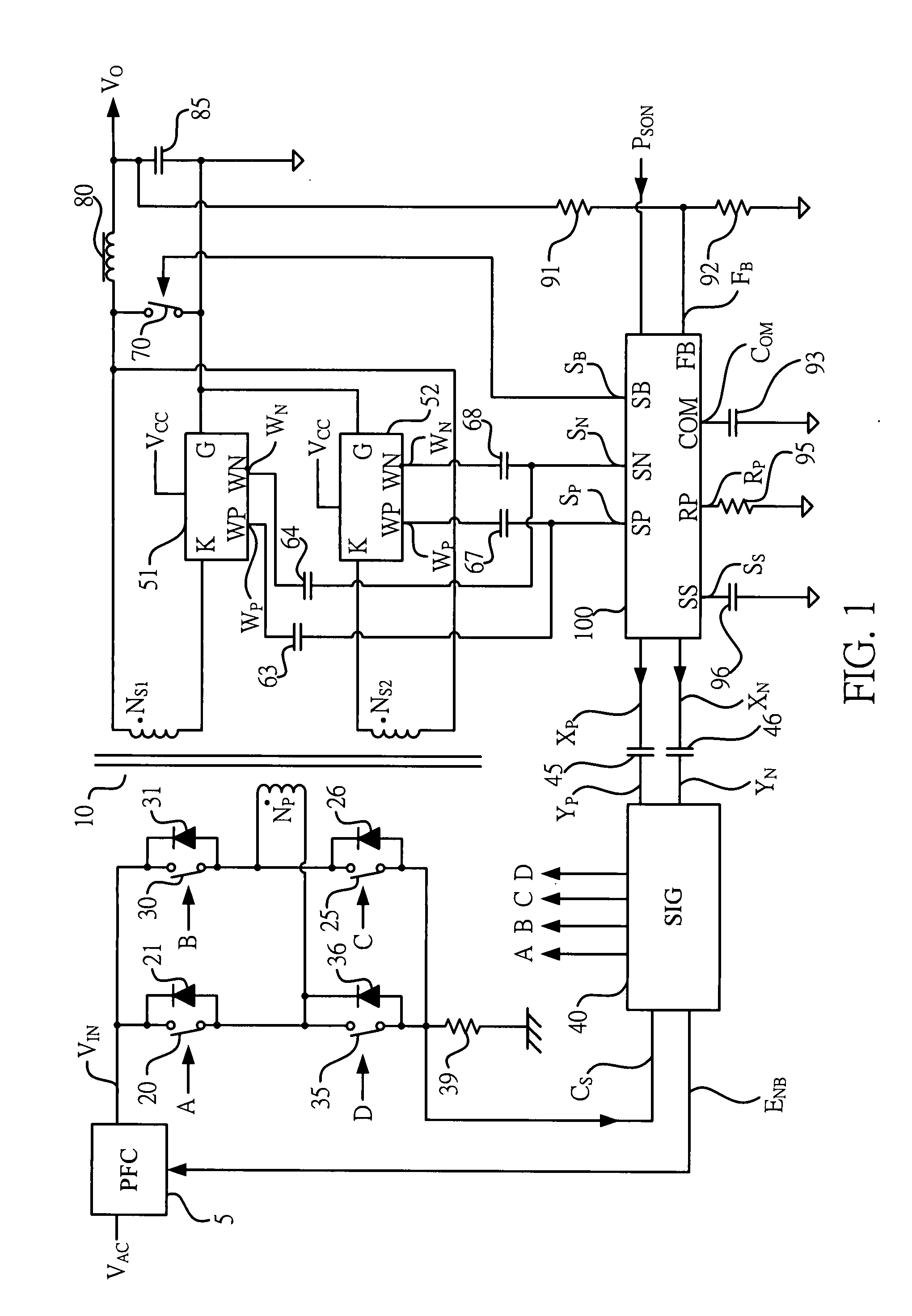 Method and apparatus of providing synchronous regulation for offline power converter