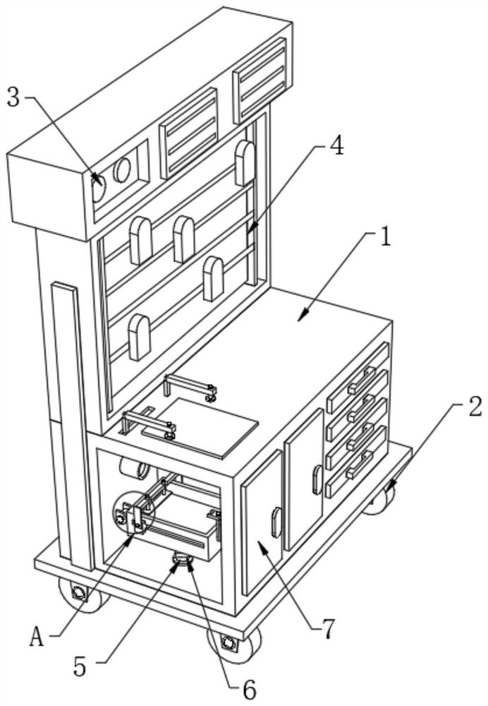 Pneumatic test experiment table with pipeline management structure