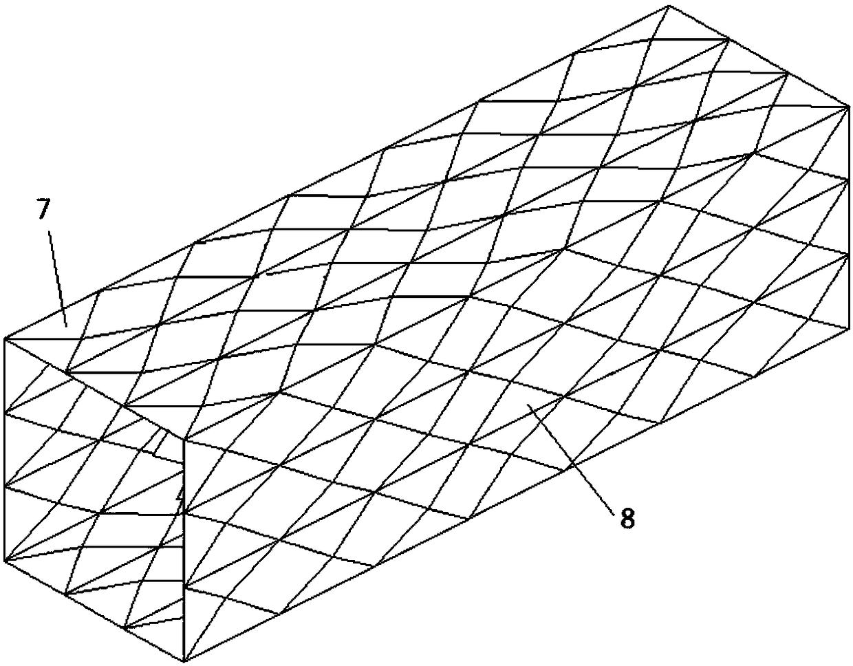 A buckling-controlled brace with bidirectional pyramidal energy-dissipating elements at its ends