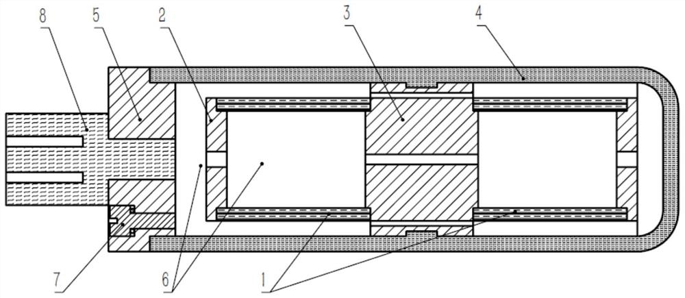 Vibration balance type low-noise deep sea hydrophone and manufacturing method thereof