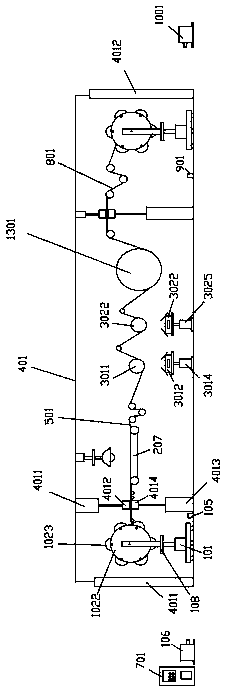 A metallized film vacuum coating machine