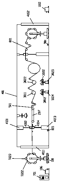 A metallized film vacuum coating machine