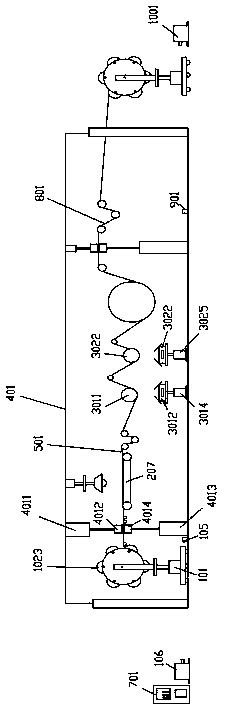 A metallized film vacuum coating machine