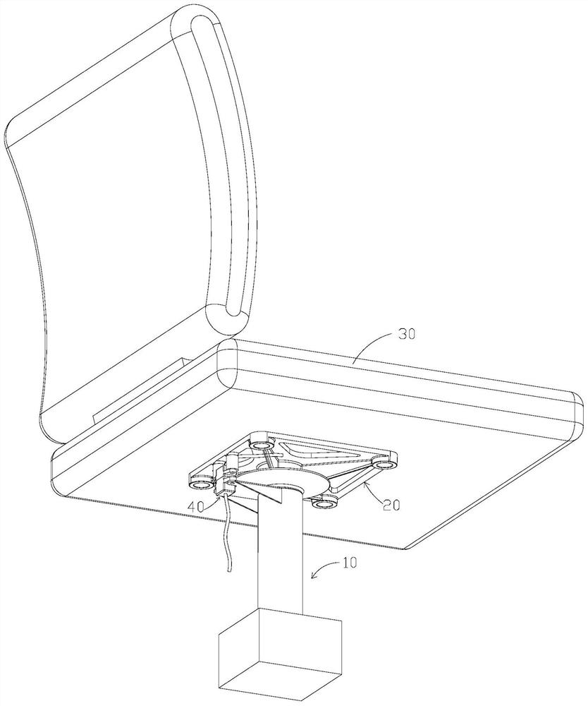 Seat supporting device and scooter