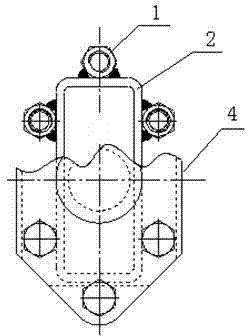 Transformer rectangular pipe opening blocking plate sealing structure and sealing method