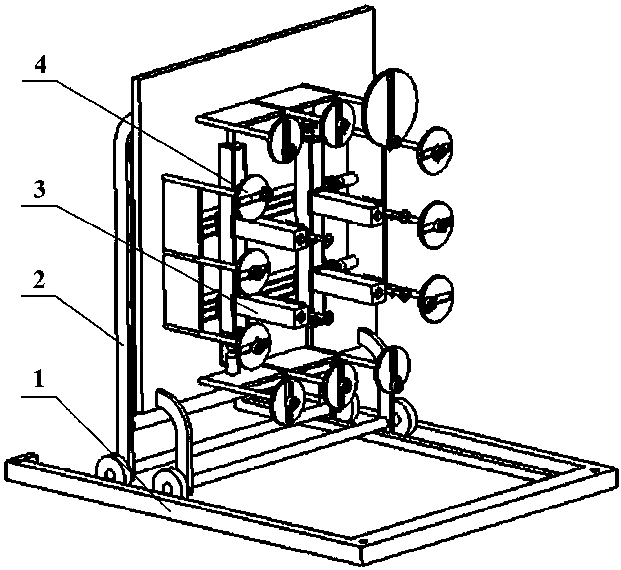 Automobile door adjusting mounting device and working method thereof