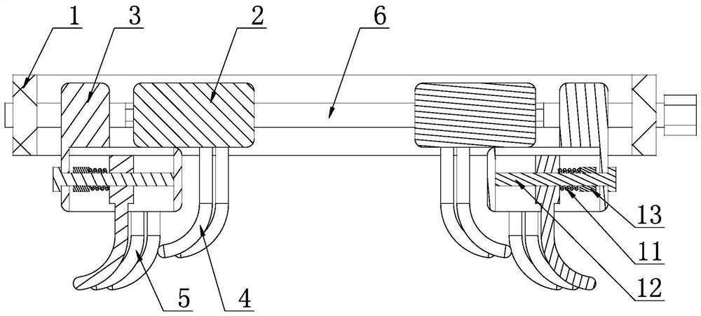 Muscle fascia opening and fixing device for breast cancer operation