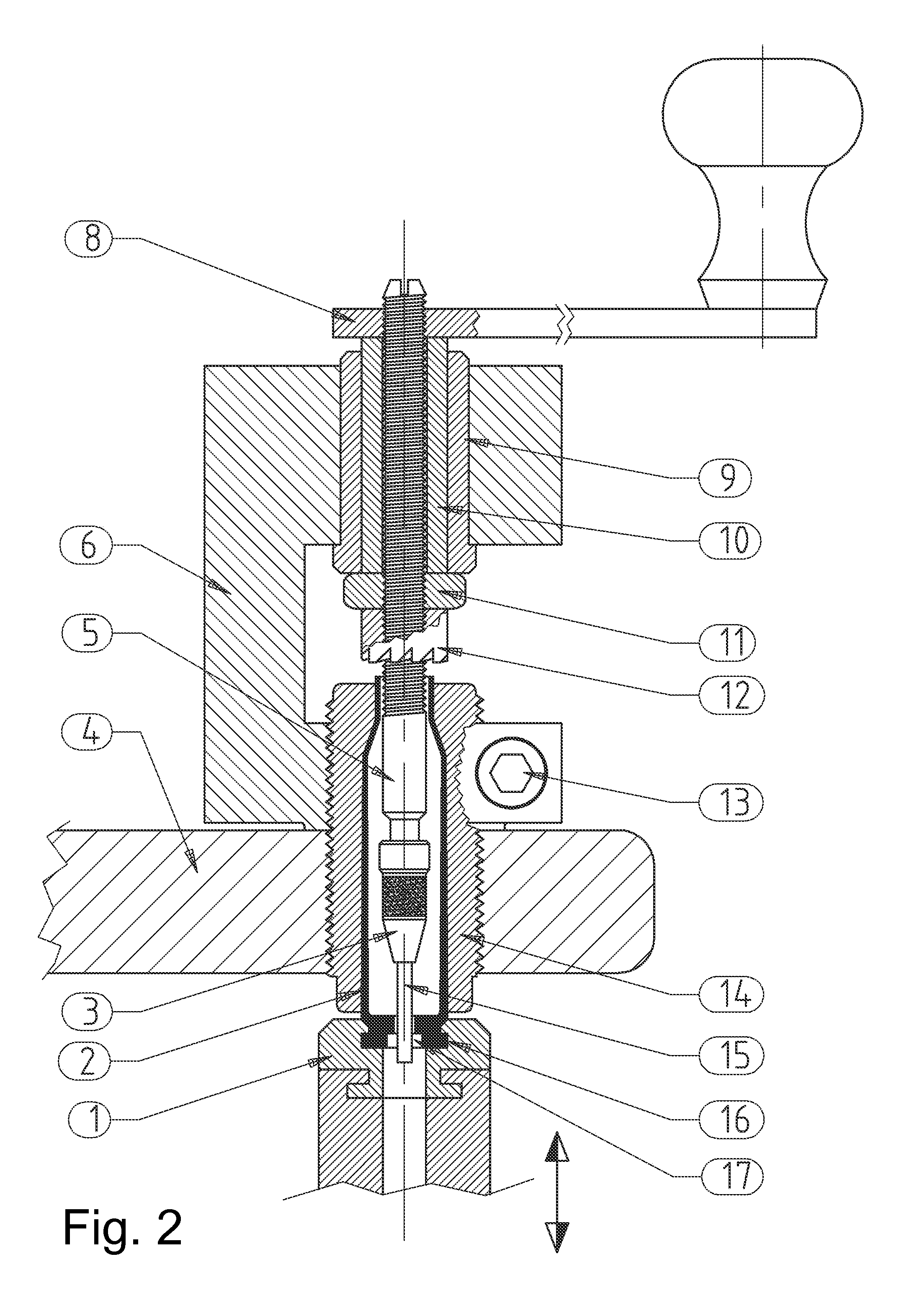 Trimming and sizing device to produce or prepare empty cartridge cases and a method to produce or prepare empty cartridge cases