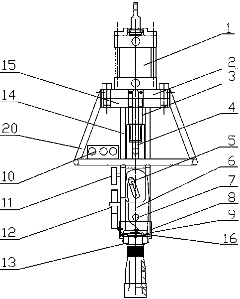 Nut skirt automatic lock riveting machine